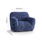 Fuco Velvet - Funda Sillon Blue
