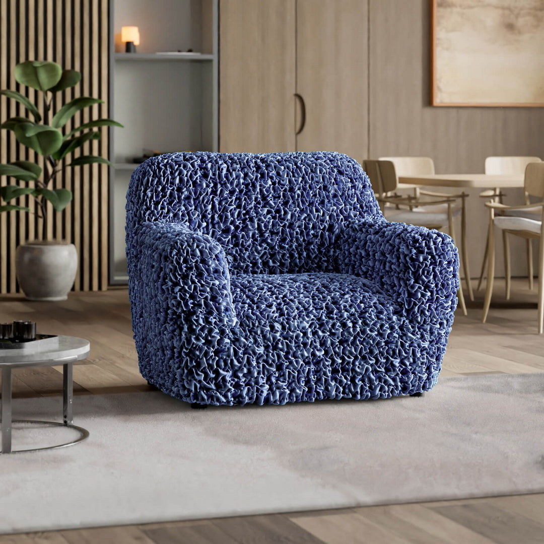 Fuco Velvet - Funda Sillon Blue