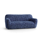 Fuco Velvet - Funda Sofa 3 cuerpos Blue
