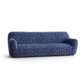 Fuco Velvet - Funda Sofa 4 cuerpos Blue