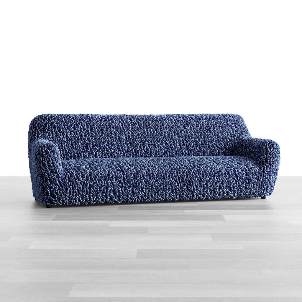 Fuco Velvet - Funda Sofa 4 cuerpos Blue