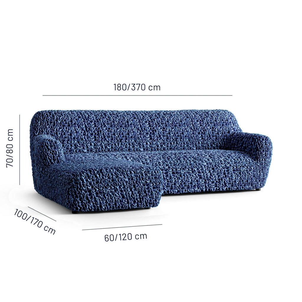 Fuco Velvet - Funda Sofa L Izquierdo Blue