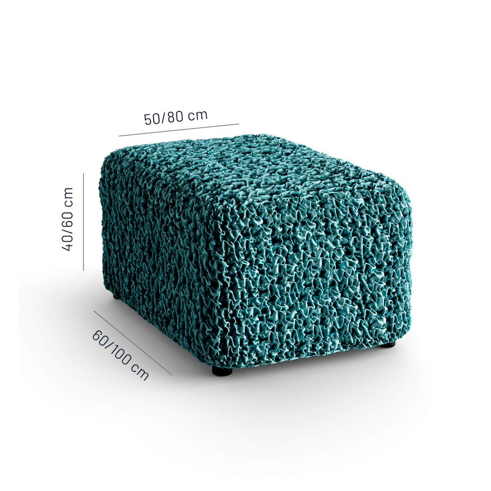 Fuco Velvet - Funda Ottomana Green Emerald
