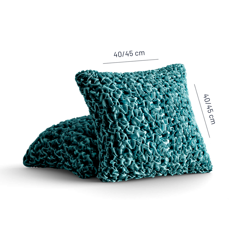 Fuco Velvet - 2 Fundas Cojines Green Emerald