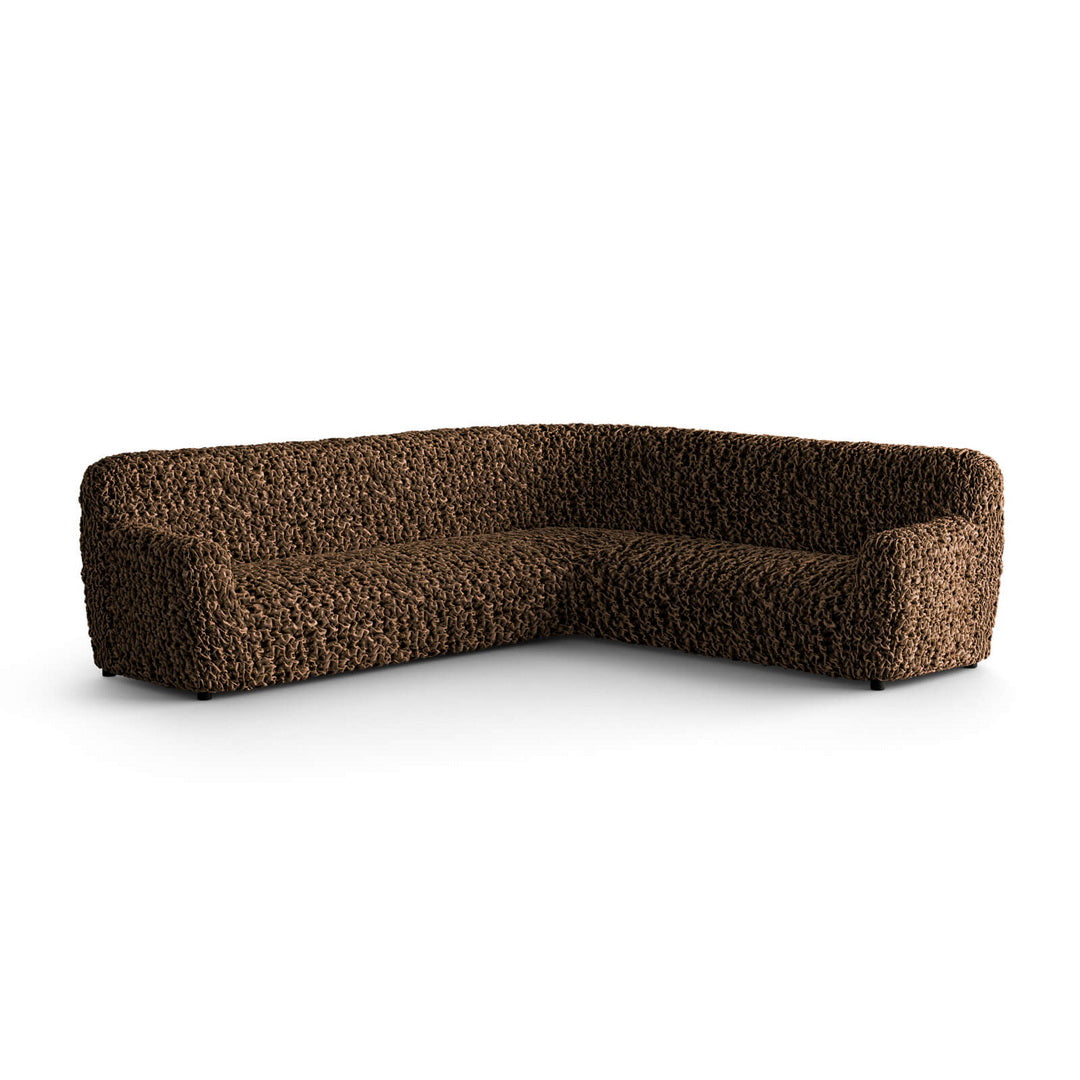 Fuco Velvet - Funda Sofa Esquinero Chocolate