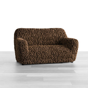 Fuco Velvet - Funda Sofa 2 cuerpos Chocolate