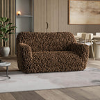 Fuco Velvet - Funda Sofa 2 cuerpos Chocolate