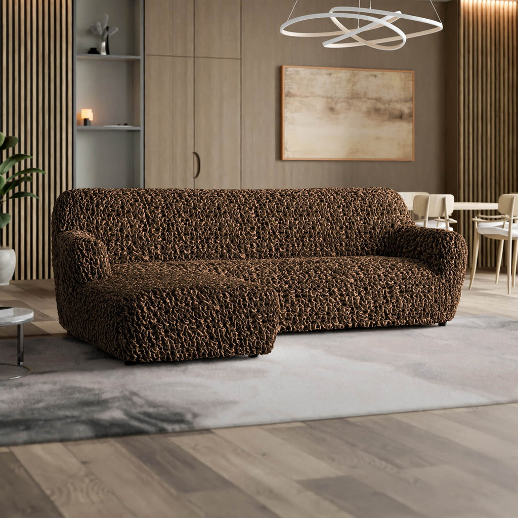 Fuco Velvet - Funda Sofa L Izquierdo Chocolate