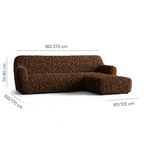 Fuco Velvet - Funda Sofa L Derecho Chocolate