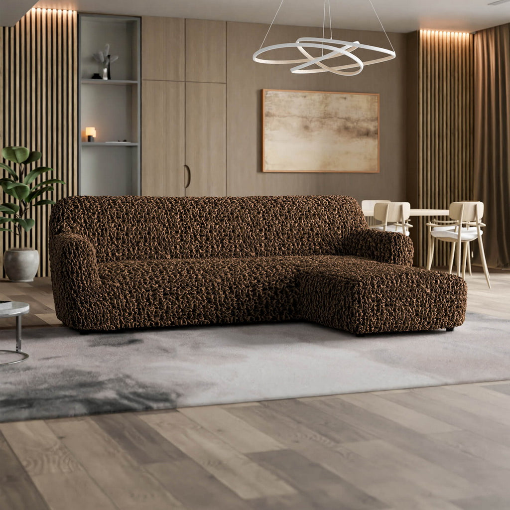 Fuco Velvet - Funda Sofa L Derecho Chocolate