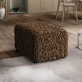 Fuco Velvet - Funda Ottomana Chocolate