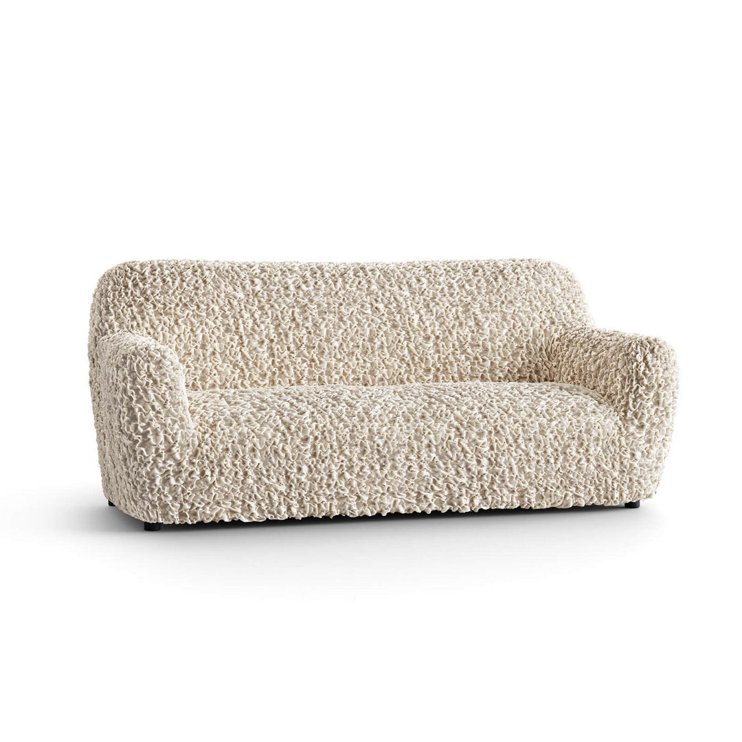 Fuco Velvet - Funda Sofa 3 cuerpos Vanilla