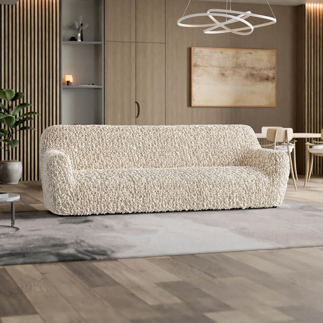 Fuco Velvet - Funda Sofa 4 cuerpos Vanilla