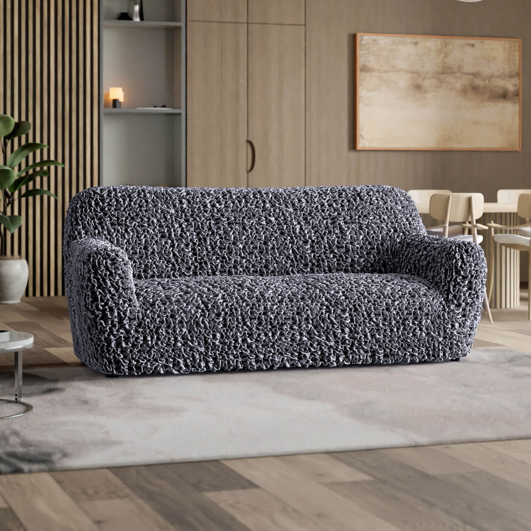 Fuco Velvet - Funda Sofa 3 cuerpos Graphite