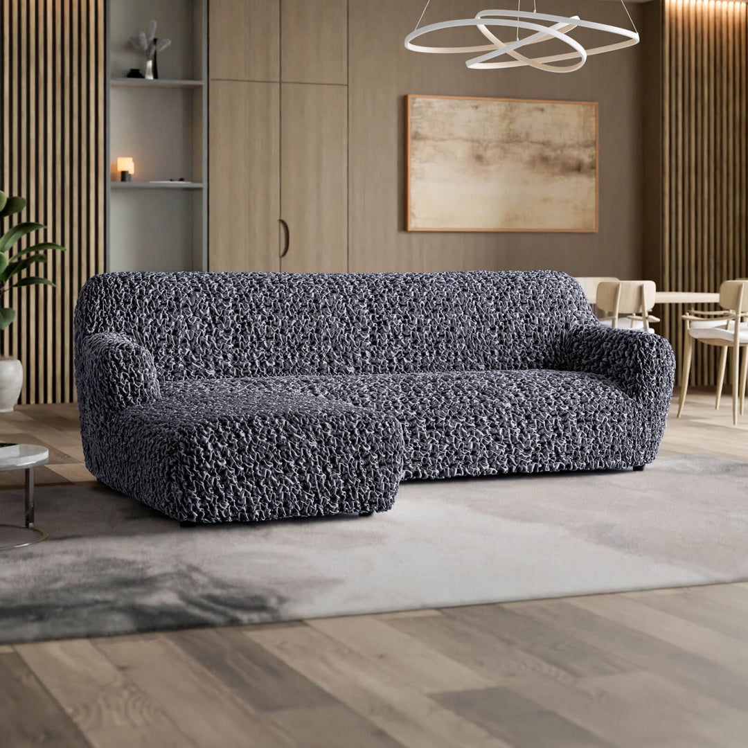 Fuco Velvet - Funda Sofa L Izquierdo Graphite