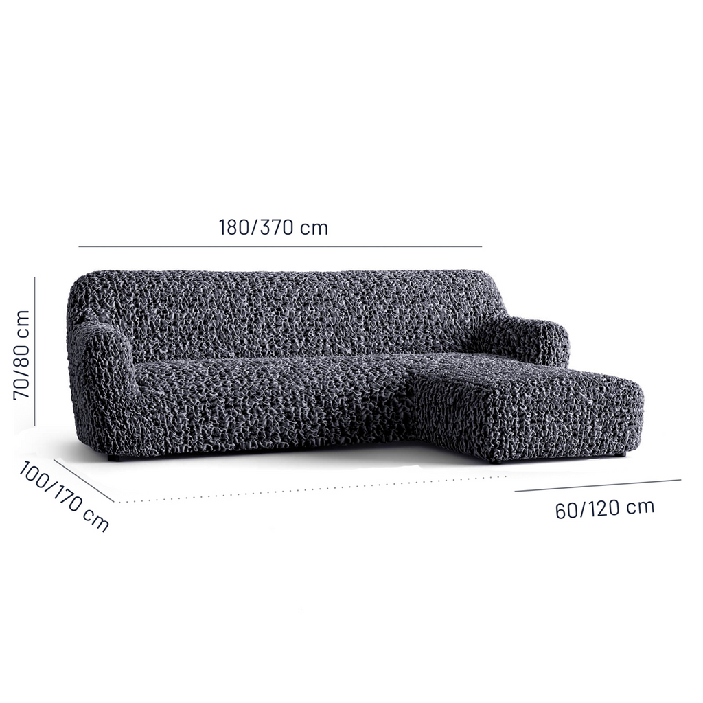 Fuco Velvet - Funda Sofa L Derecho Graphite