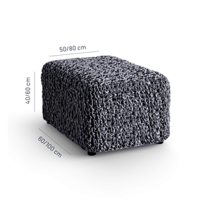 Fuco Velvet - Funda Ottomana Graphite