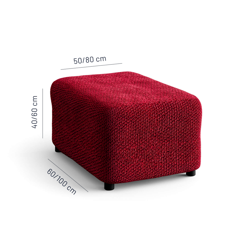 Velvet - Funda Ottomana Bordeaux