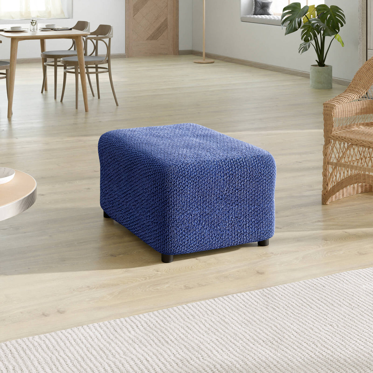 Velvet - Funda Ottomana Blue