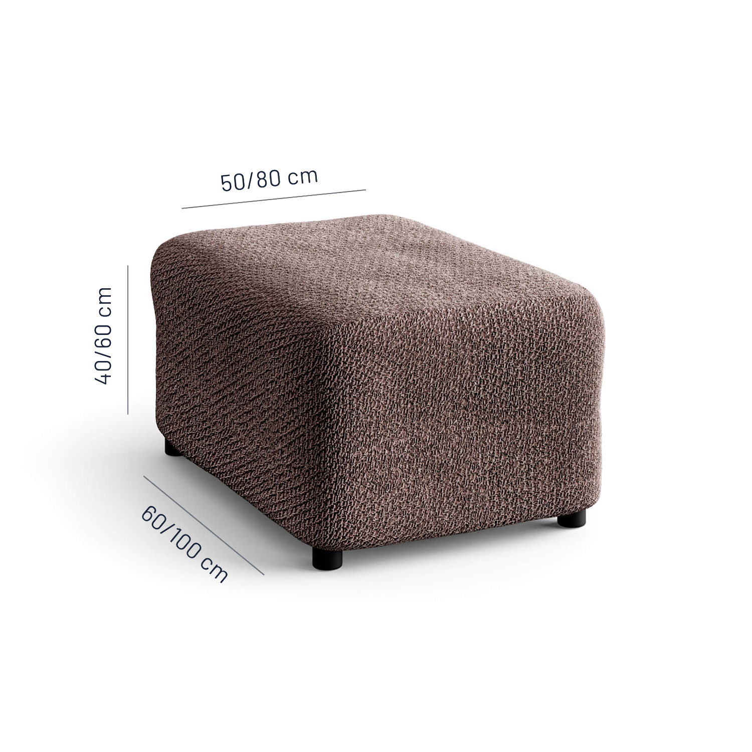 Velvet - Funda Ottomana Brown