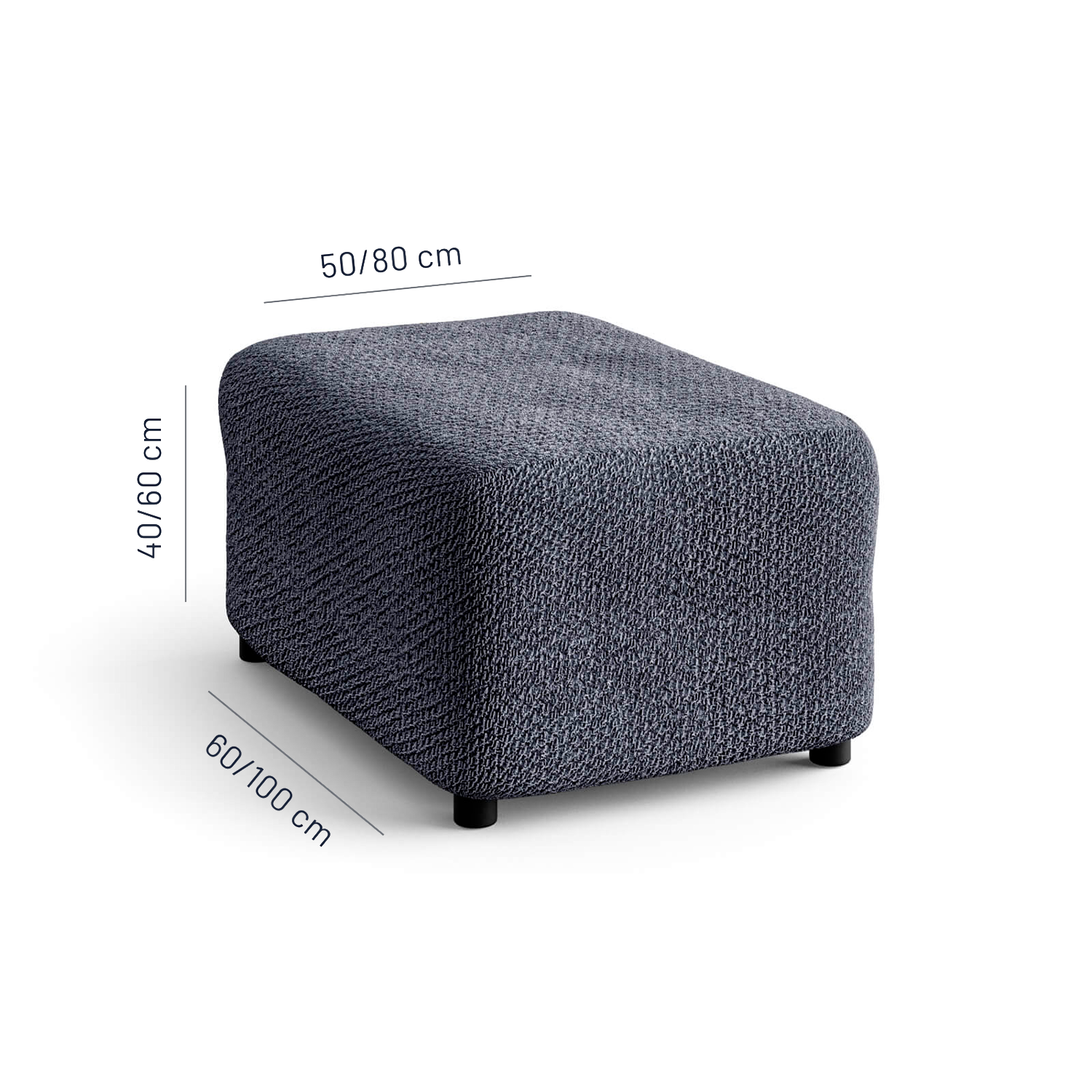 Velvet - Funda Ottomana Graphite