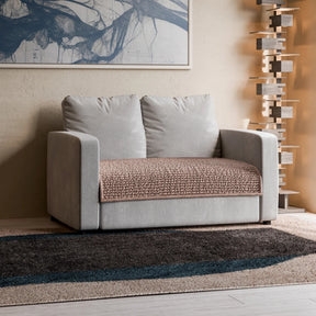 Microfibra - Protector Impermeable para Sofa 2 cuerpos Café Rosado