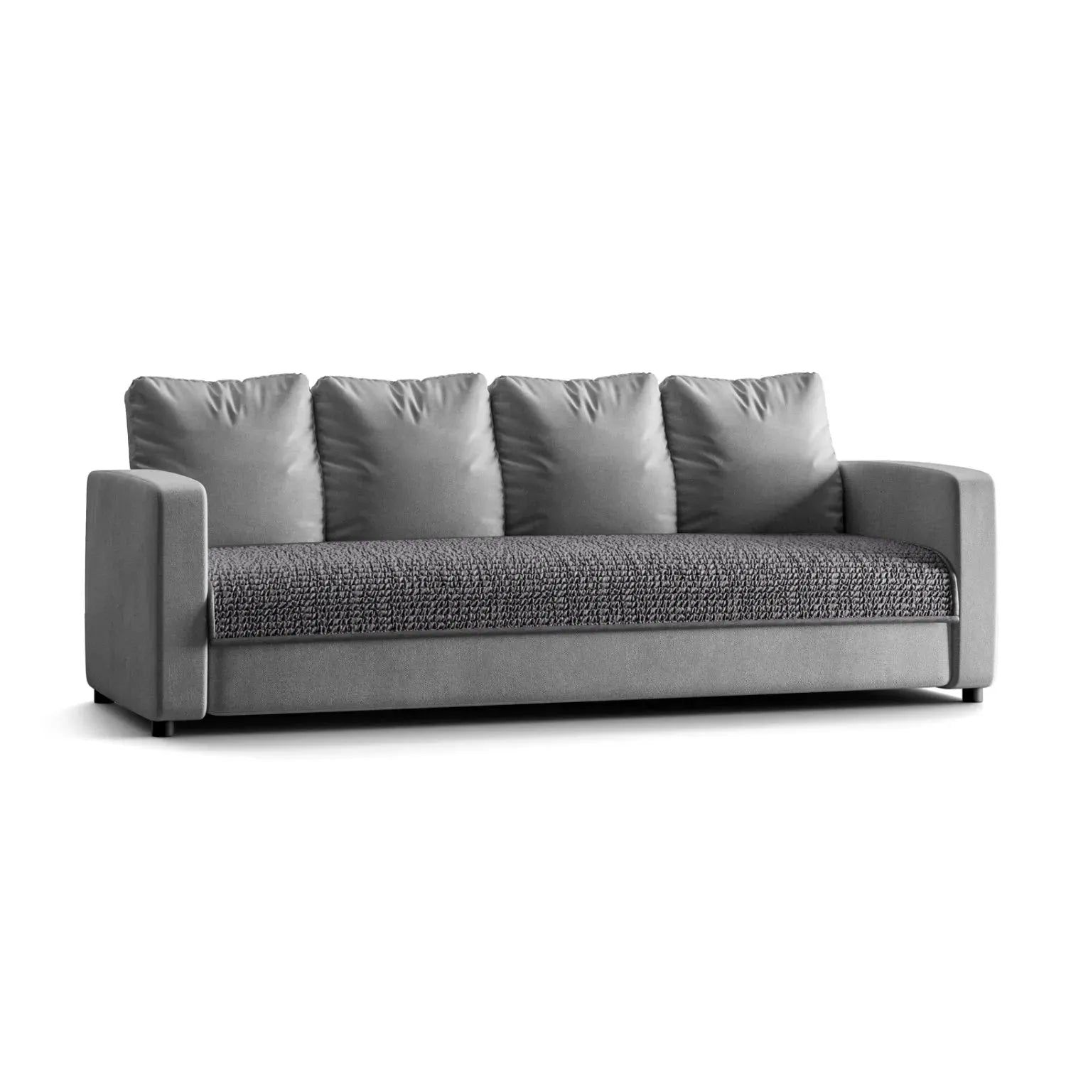 Microfibra - Protector Impermeable para Sofa 4 cuerpos Gris