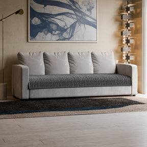 Microfibra - Protector Impermeable para Sofa 4 cuerpos Gris