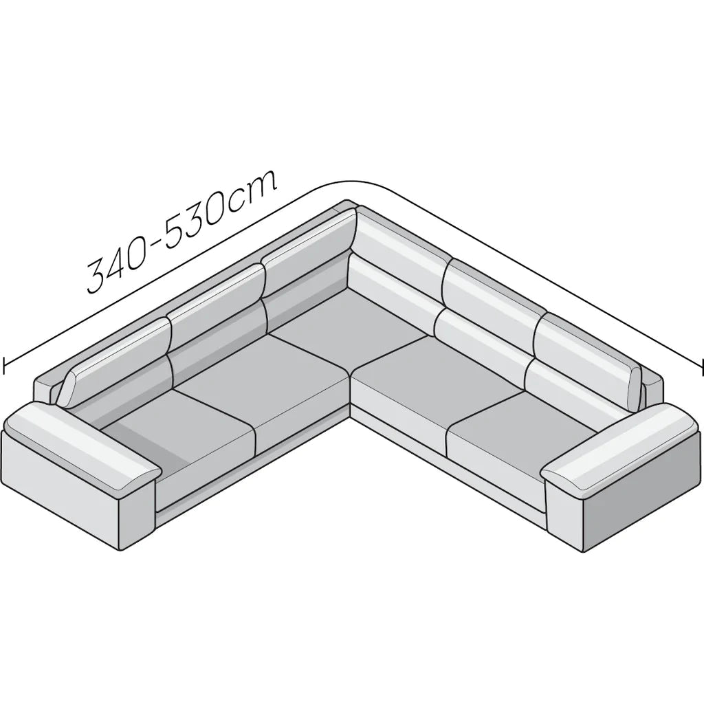 Fuco Velvet - Funda Sofa Esquinero Chocolate