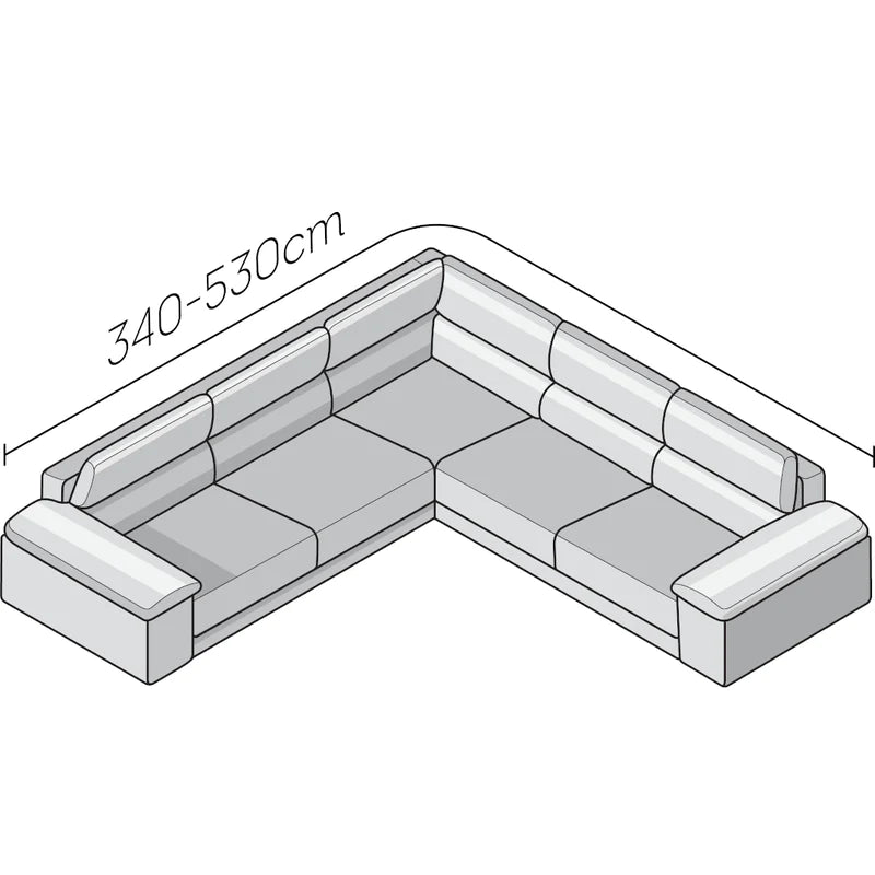 Algodon Organico - Funda Sofa Esquinero Mostaza