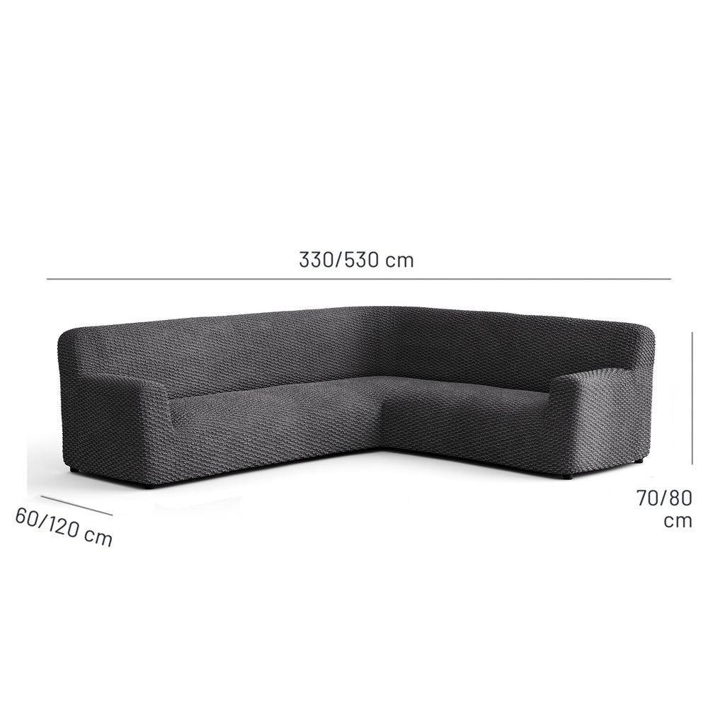 Mosaico - Funda Sofa Esquinero Charcoal