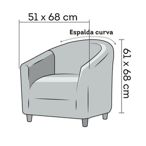 Mosaico - Funda Poltrona Dark Chocolate