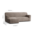 Mosaico - Funda Sofa L Izquierdo Capuccino