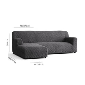Mosaico - Funda Sofa L Izquierdo Charcoal
