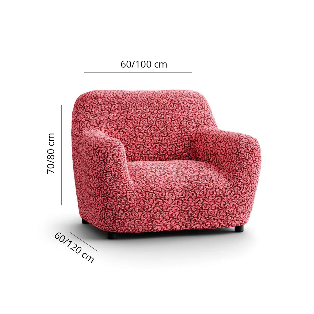 Printed Microfibra - Funda Sillon Berry