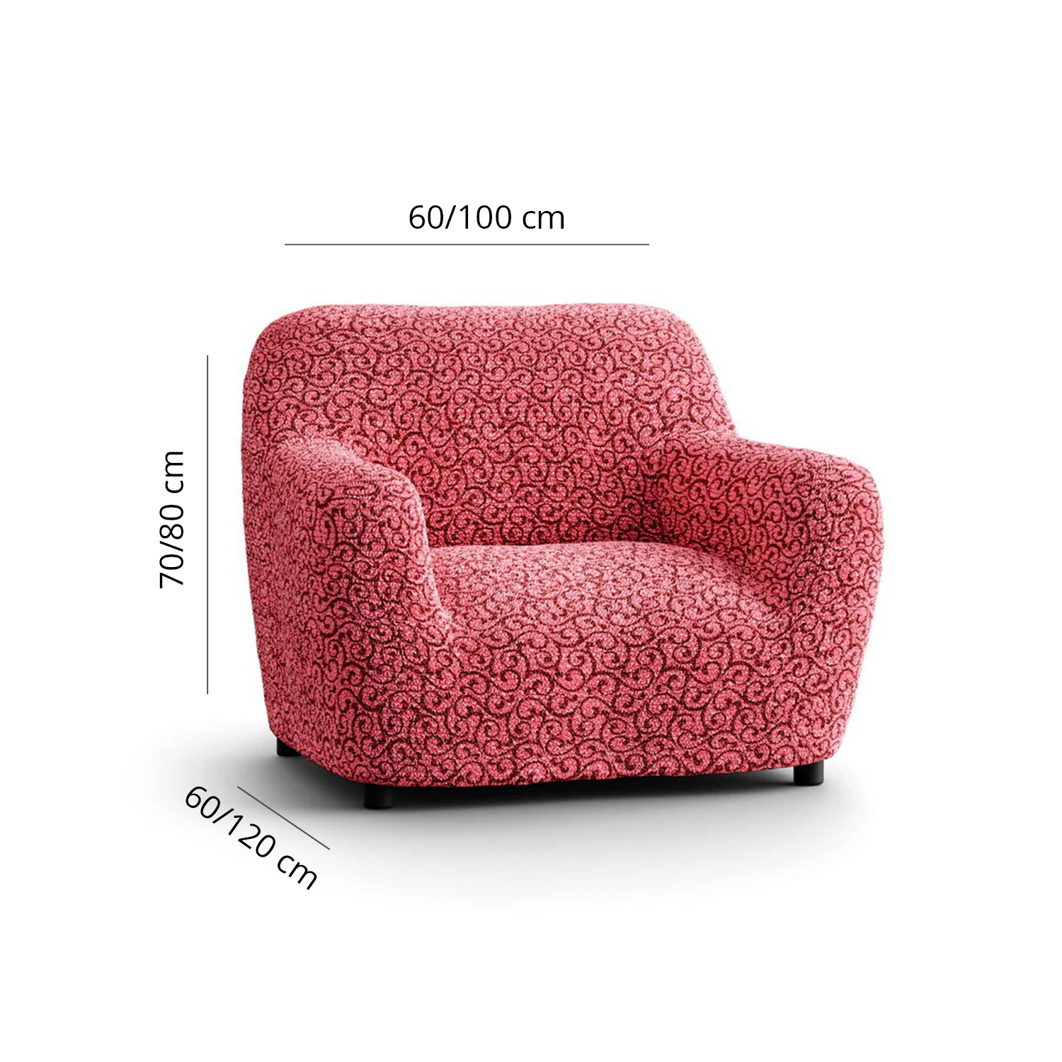 Printed Microfibra - Funda Sillon Berry