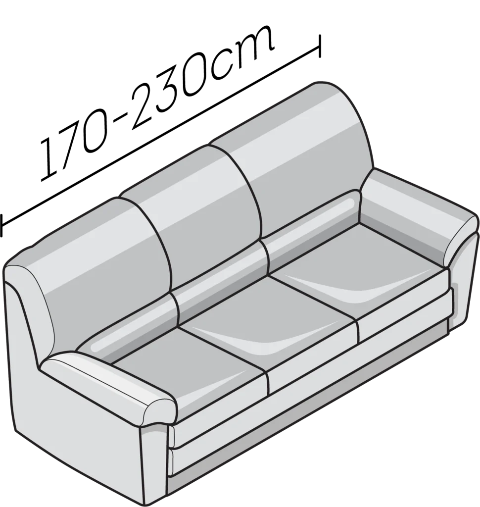 Mosaico - Funda Sofa 3 cuerpos Vanilla