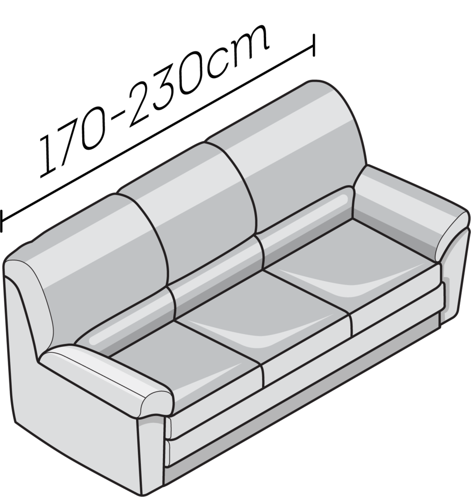 Fuco Velvet - Funda Sofa 3 cuerpos Graphite
