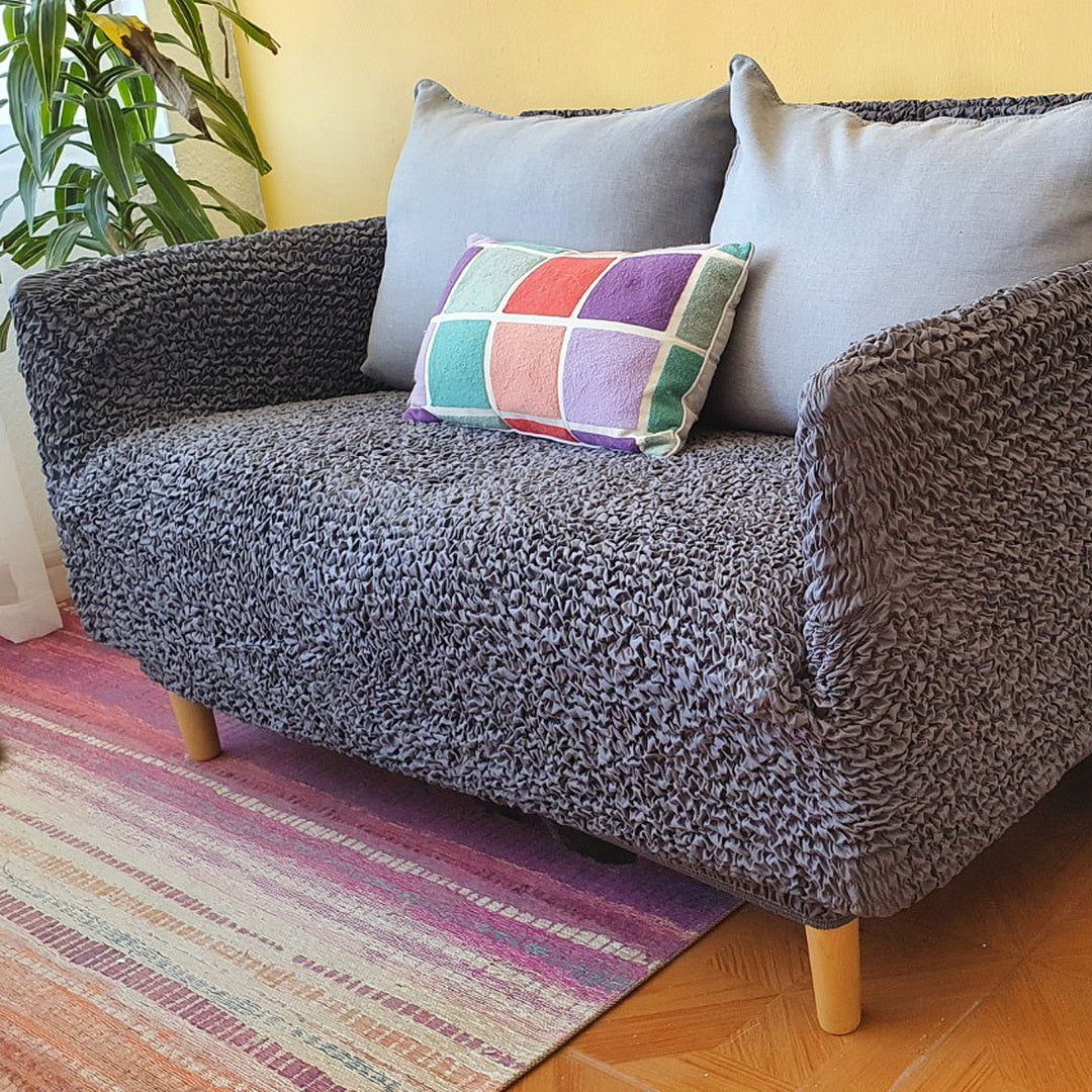 Microfibra - Funda Sofa 2 cuerpos Charcoal
