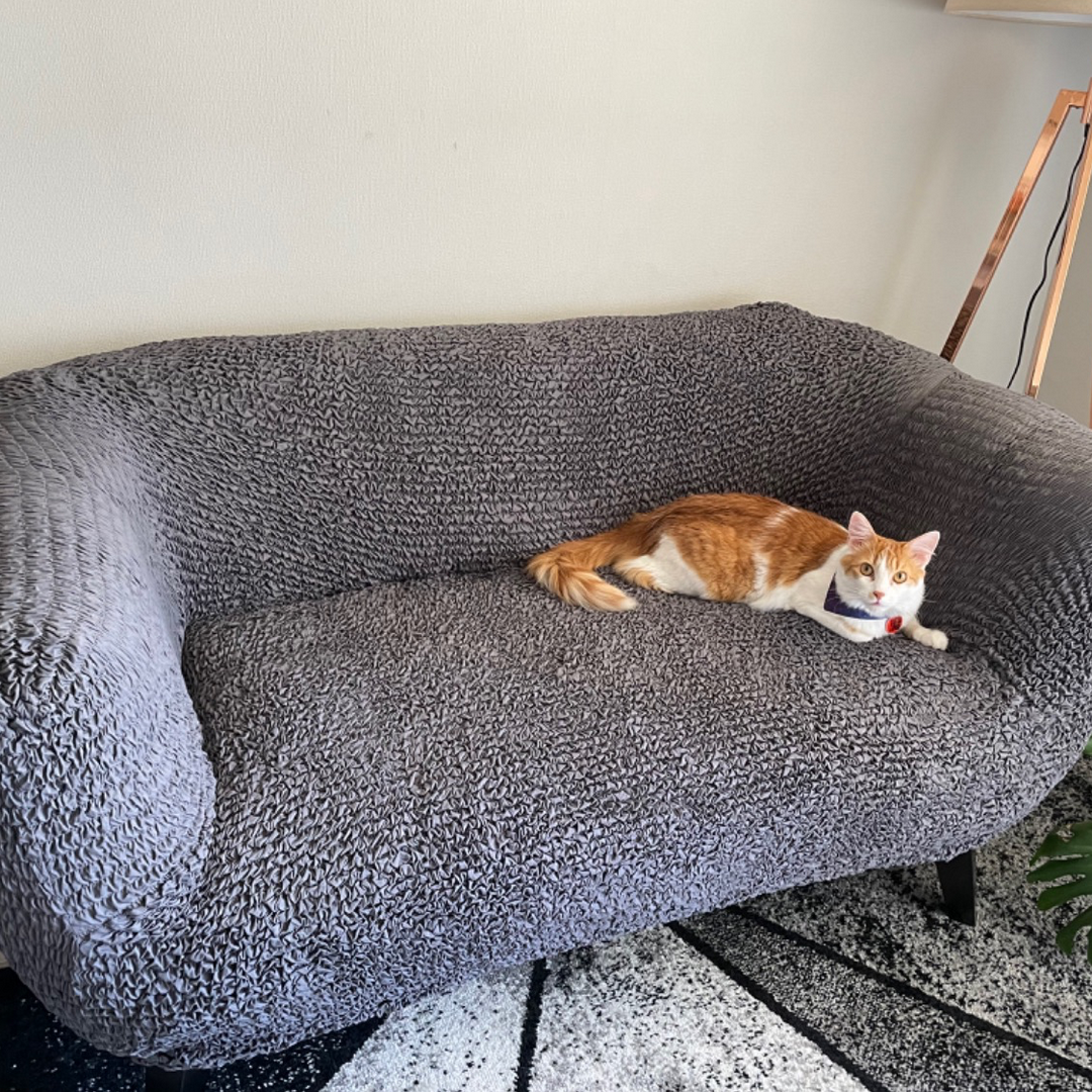 Microfibra - Funda Sofa 2 cuerpos Charcoal