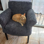 Microfibra - Funda Sillon Charcoal