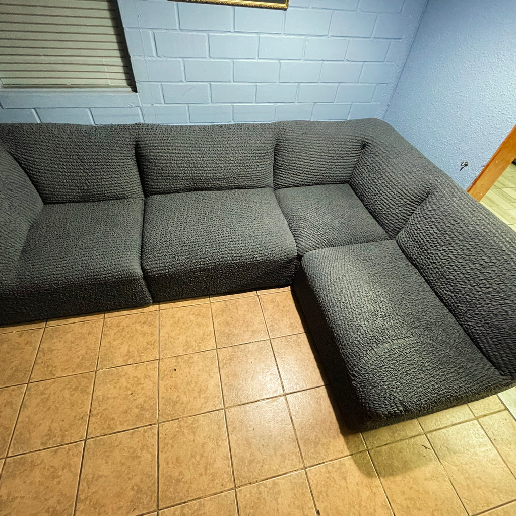 Microfibra - Funda Sofa Esquinero Charcoal