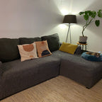 Microfibra - Funda Sofa L Derecho Charcoal