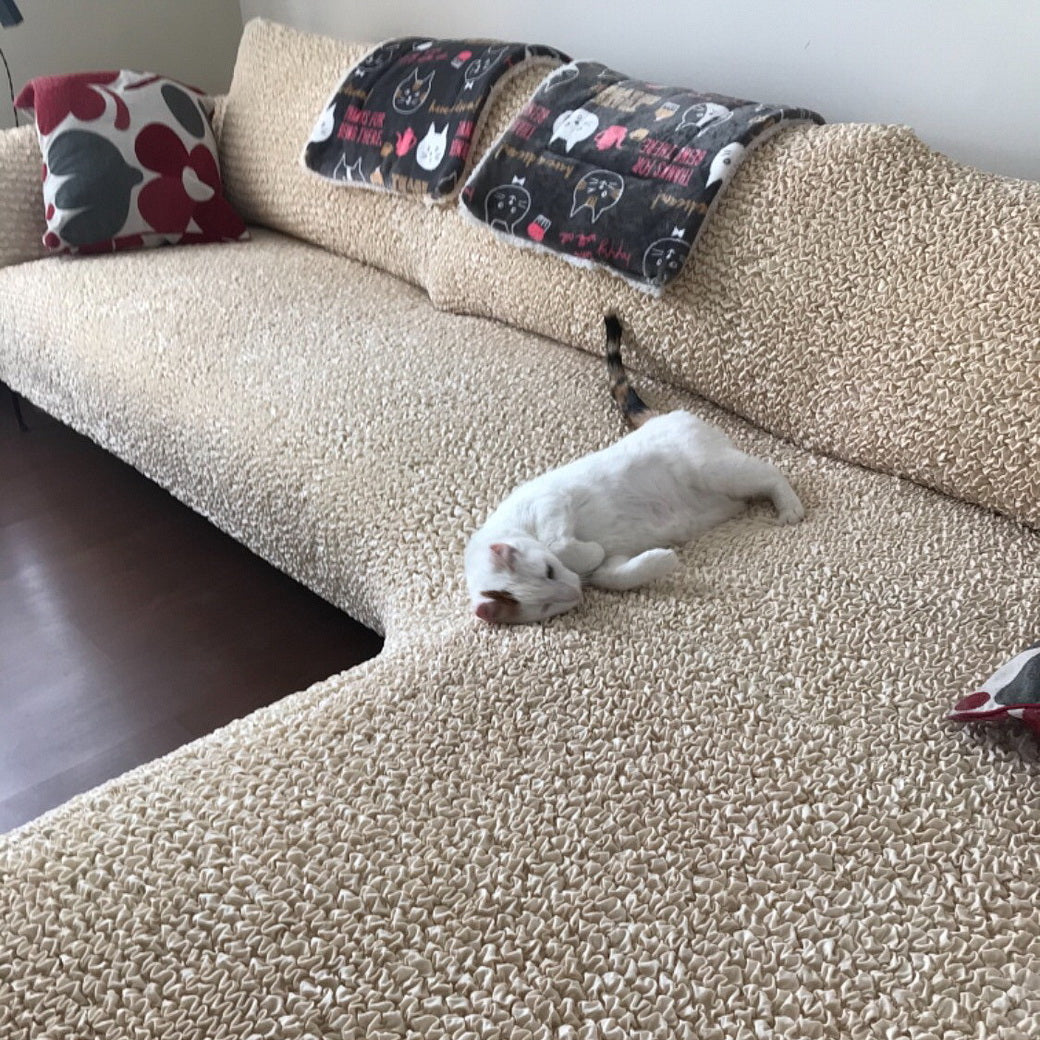 Microfibra - Funda Sofa L Derecho Vanilla