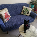 Microfibra - Funda Sofa 2 cuerpos Blue