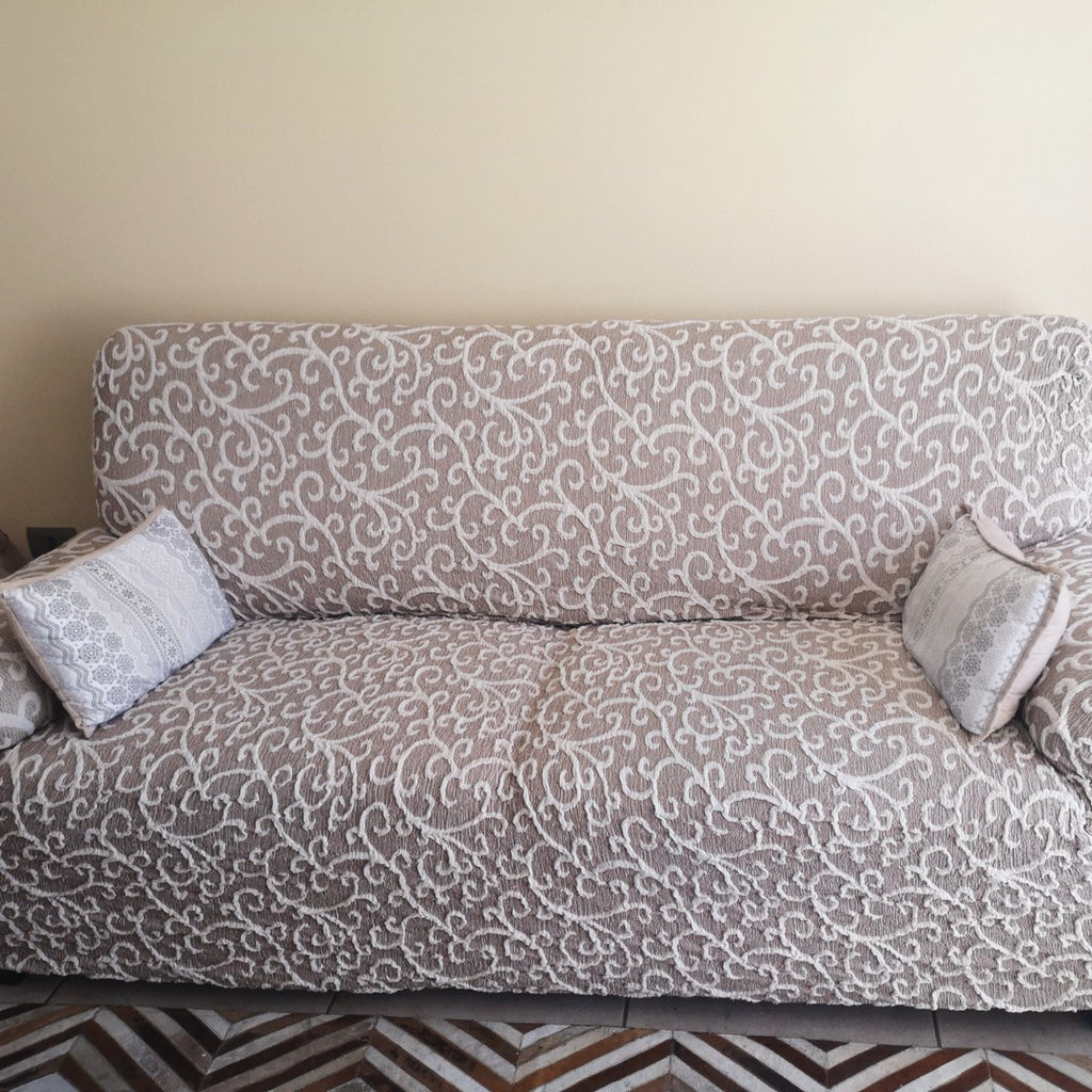 Jacquard 3D - Funda Sofa 3 cuerpos Arabesco