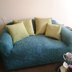 Microfibra - Funda Sofa 2 cuerpos Green Emerald