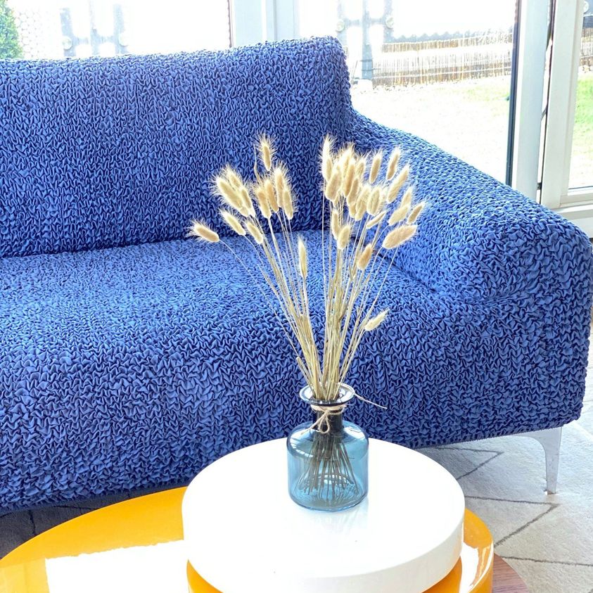 Microfibra - Funda Sofa 3 cuerpos Blue