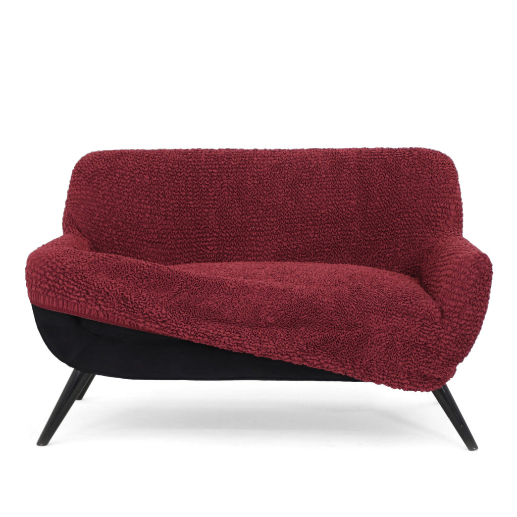 Microfibra - Funda Sofa 2 cuerpos Bordeaux