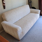 Microfibra - Funda Sofa 3 cuerpos Vanilla